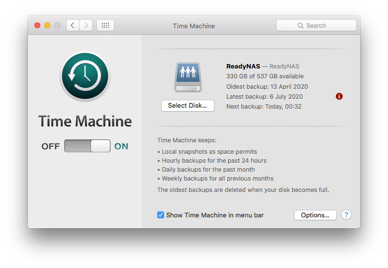 Apple Time Machine Backup